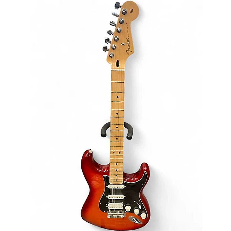 Used Fender Player Plus Stratocaster aged cherry burst Solid Body Electric Guitar