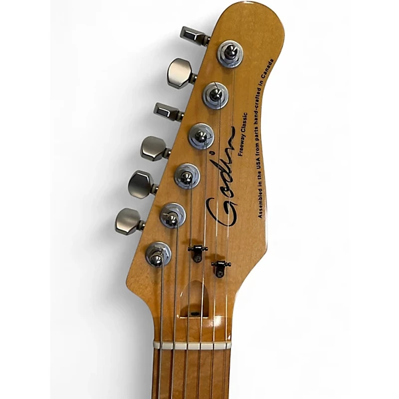 Used Godin FREEWAY CLASSIC Brown Sunburst Solid Body Electric Guitar