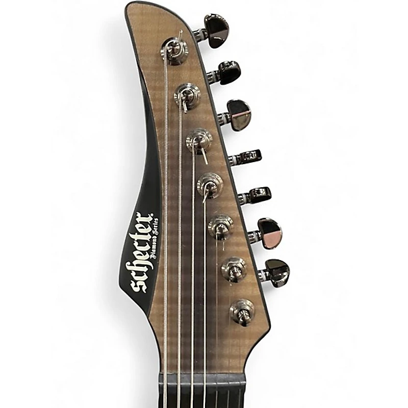 Used Schecter Guitar Research Banshee Mach 7 Gray Solid Body Electric Guitar