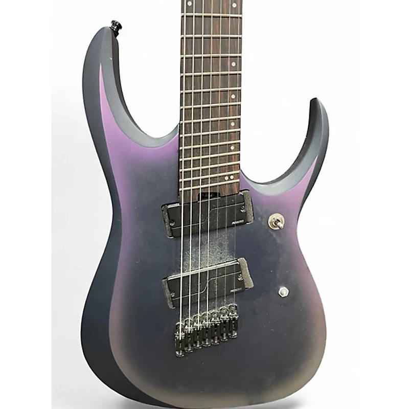 Used Ibanez RGD71ALMS Black Aurora Burst Solid Body Electric Guitar