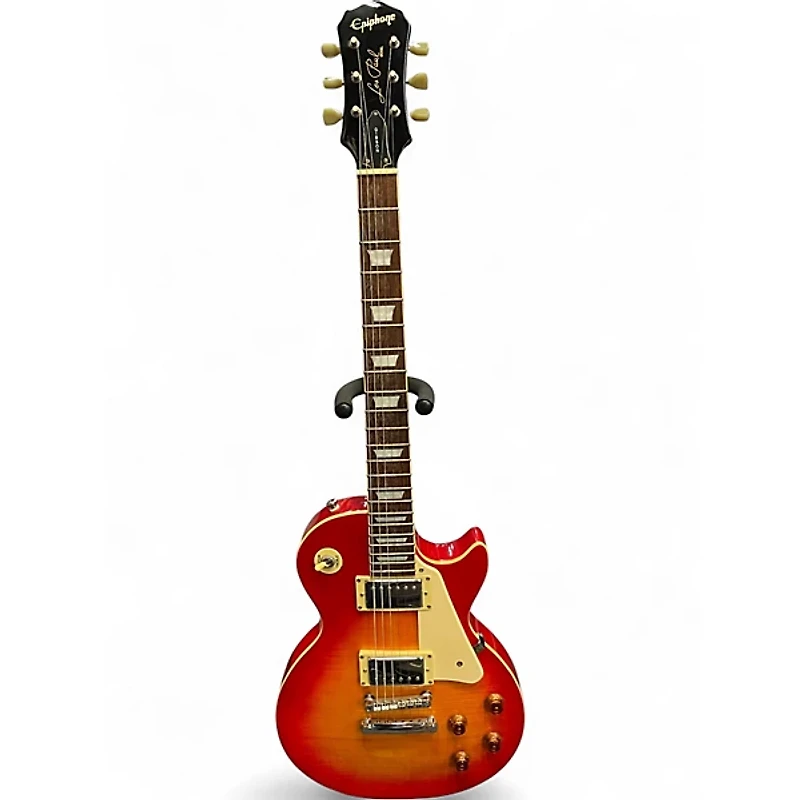 Used Epiphone Les Paul Standard Cherry Sunburst Solid Body Electric Guitar