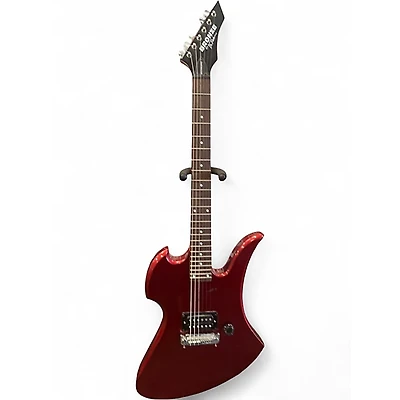 Used B.C. Rich Bronze Series Mockingbird Red Solid Body Electric Guitar