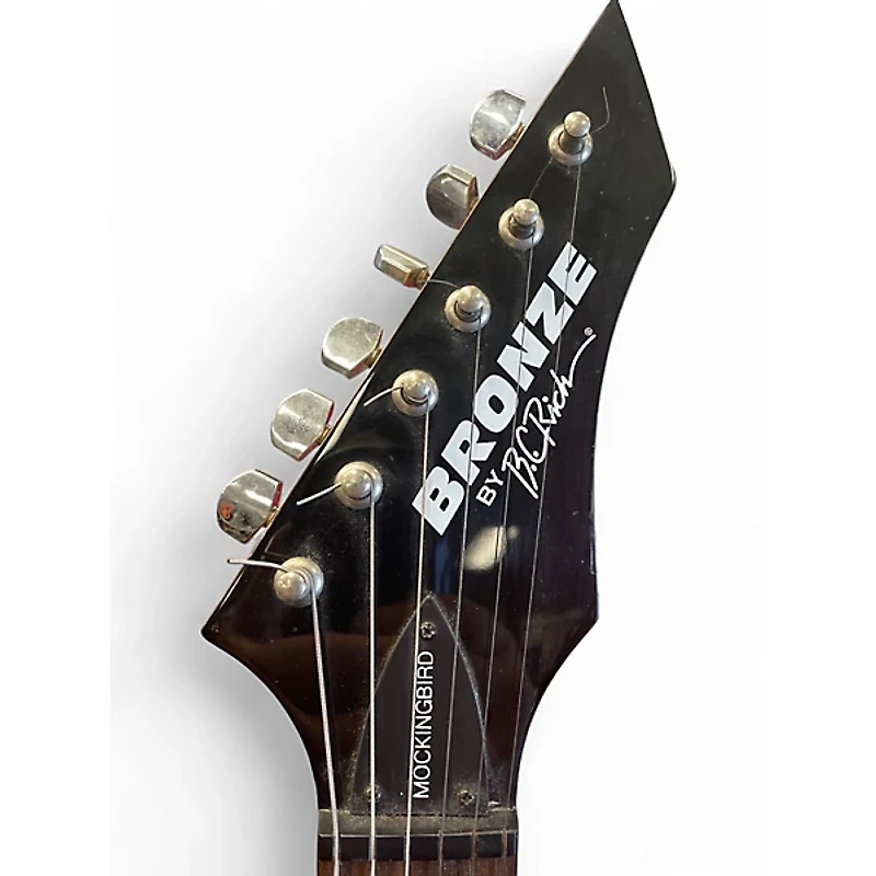 Used B.C. Rich Bronze Series Mockingbird Red Solid Body Electric Guitar