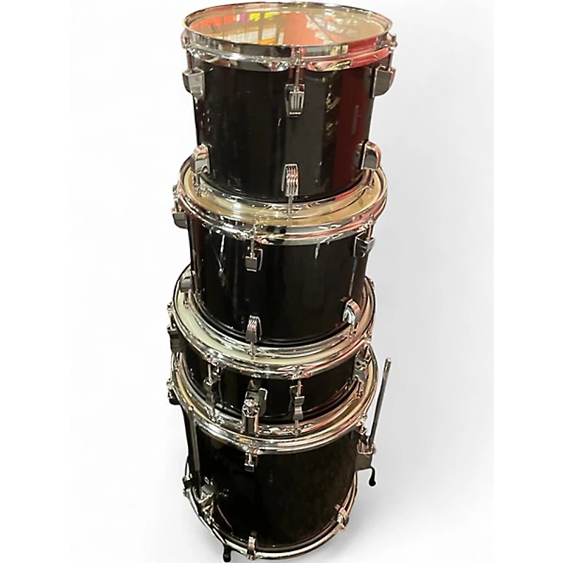 Used Ludwig 5 Piece Backbeat Black Drum Kit