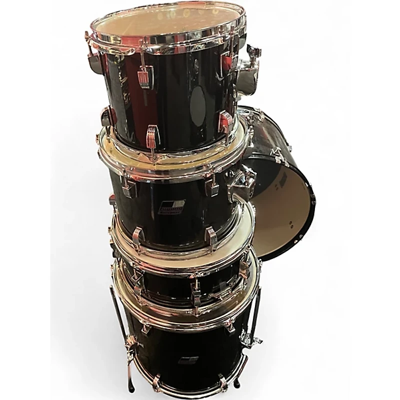 Used Ludwig 5 Piece Backbeat Black Drum Kit