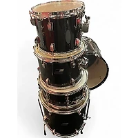 Used Ludwig 5 Piece Backbeat Black Drum Kit