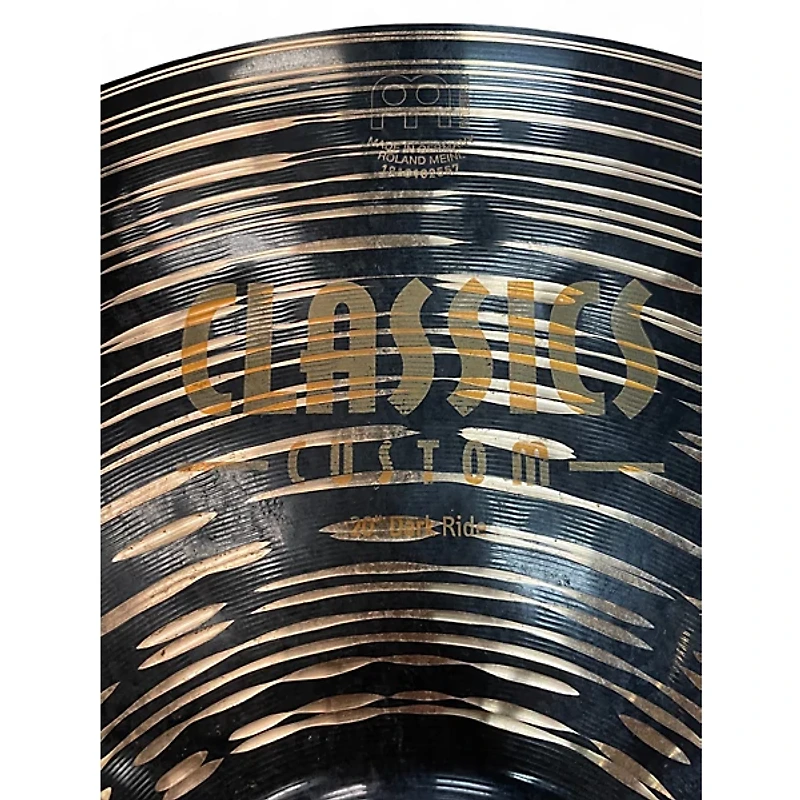 Used MEINL 20in CLASSICS CUSTOM DARK RIDE Cymbal