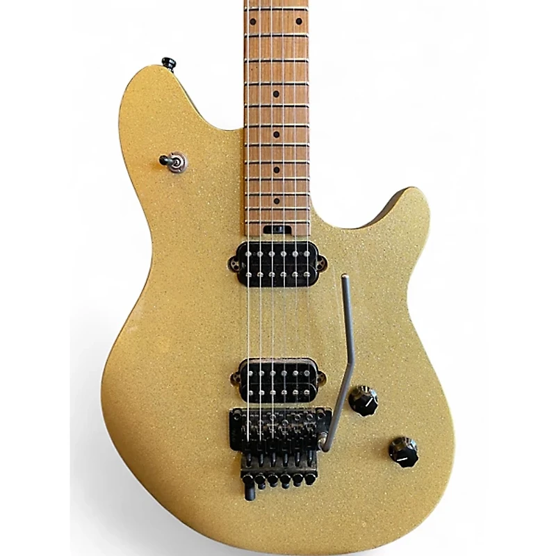 Used EVH Wolfgang Standard GOLD SPARKLE Solid Body Electric Guitar