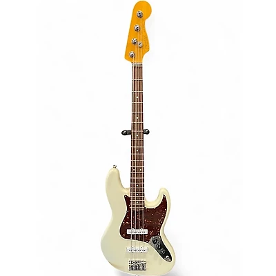 Used Fender American Professional II Jazz Bass Olympic White Electric Bass Guitar