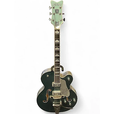 Used 2025 Gretsch Guitars G6136T Platnium Turquoise Hollow Body Electric Guitar