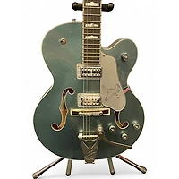 Used 2025 Gretsch Guitars G6136T Platnium Turquoise Hollow Body Electric Guitar