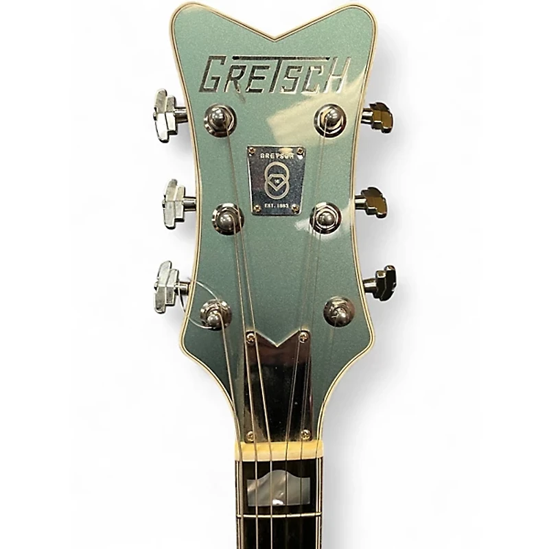 Used 2025 Gretsch Guitars G6136T Platnium Turquoise Hollow Body Electric Guitar