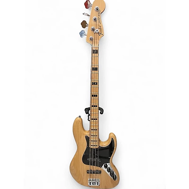 Used Fender American Deluxe Jazz Bass Natural Electric Bass Guitar