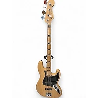 Used Fender American Deluxe Jazz Bass Natural Electric Bass Guitar