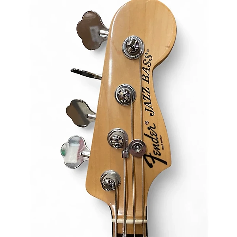Used Fender American Deluxe Jazz Bass Natural Electric Bass Guitar