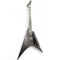 Used ESP LTD Kirk Hammett KH-V Black Sparkle Solid Body Electric Guitar