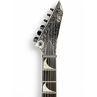 Used ESP LTD Kirk Hammett KH-V Black Sparkle Solid Body Electric Guitar