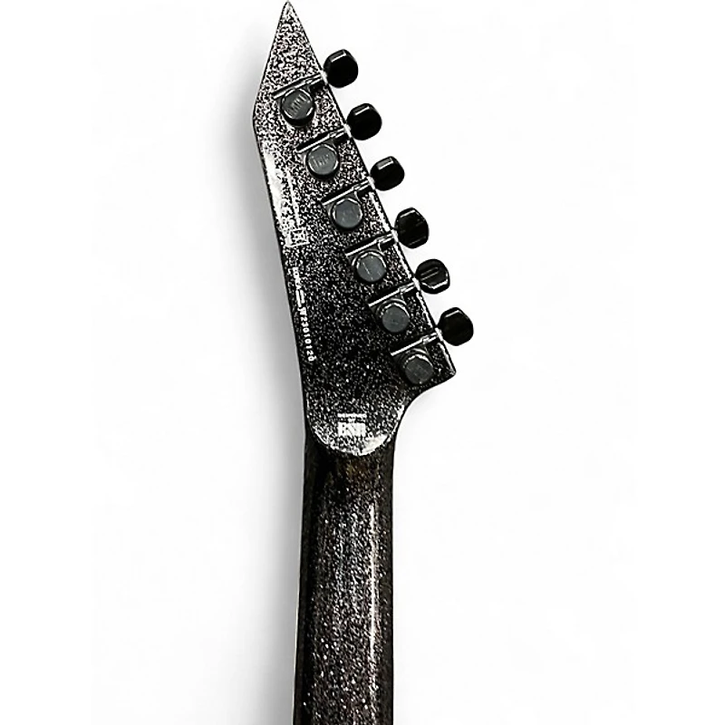 Used ESP LTD Kirk Hammett KH-V Black Sparkle Solid Body Electric Guitar