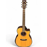 Used Cort GA PF BEVEL Natural Acoustic Electric Guitar