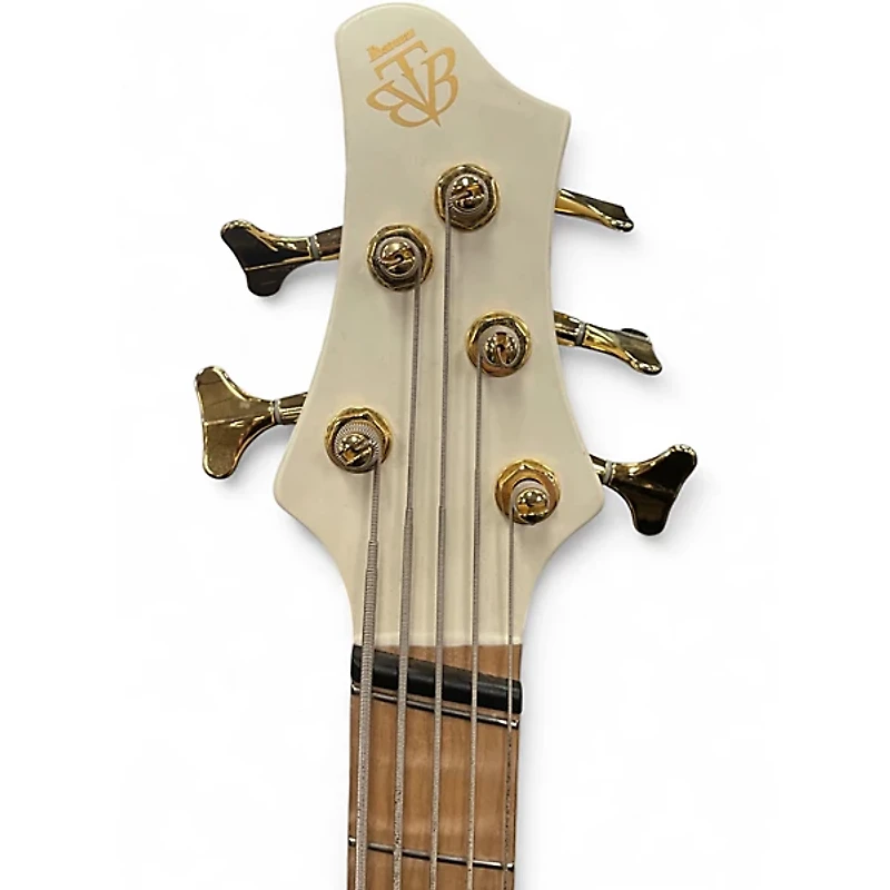 Used Ibanez BTB605MLM Alpine White Electric Bass Guitar