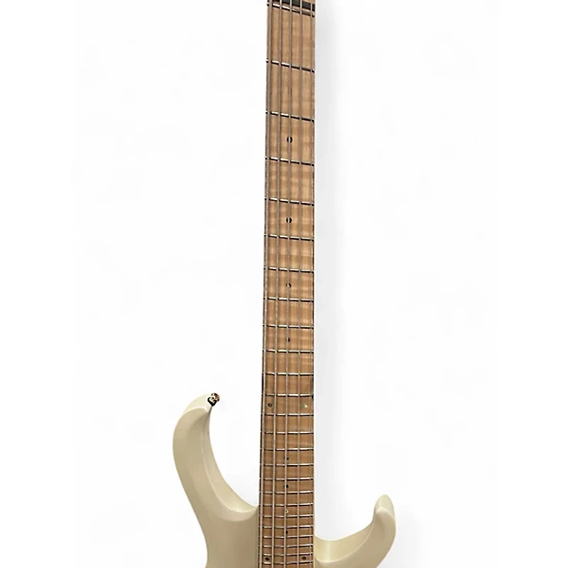 Used Ibanez BTB605MLM Alpine White Electric Bass Guitar