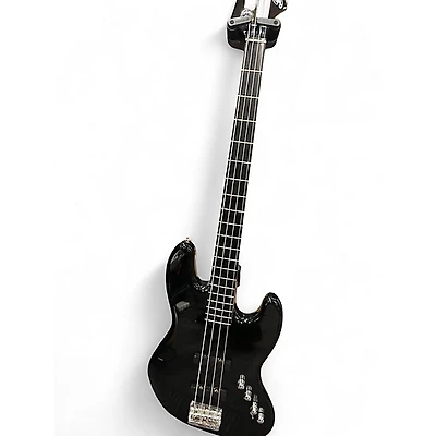 Used Squier Vintage Modified Jazz Bass Black Electric Bass Guitar