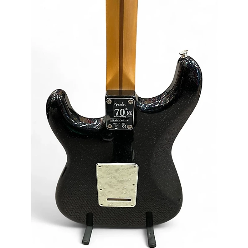 Used Fender 70th Anniversary Player Stratocaster Nebula Noir Solid Body Electric Guitar