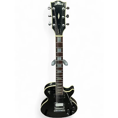 Used Bradley LP Custom Black Solid Body Electric Guitar