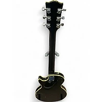 Used Bradley LP Custom Black Solid Body Electric Guitar