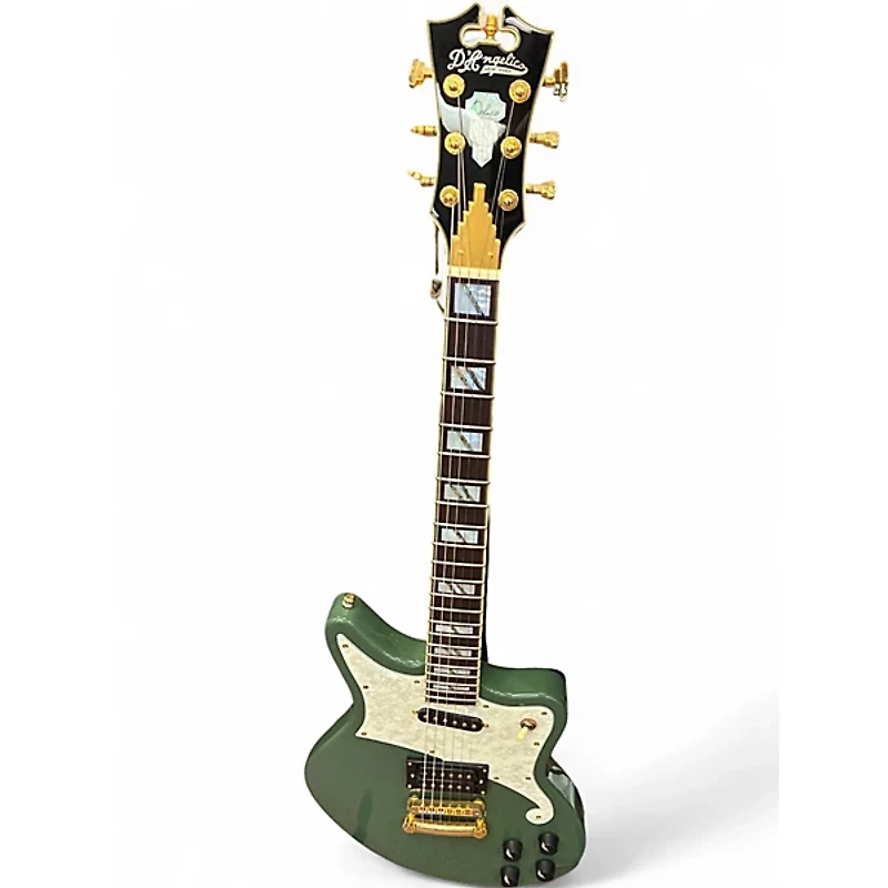 Used D'Angelico DELUXE SERIES BEDFORD Royal Olive Solid Body Electric Guitar
