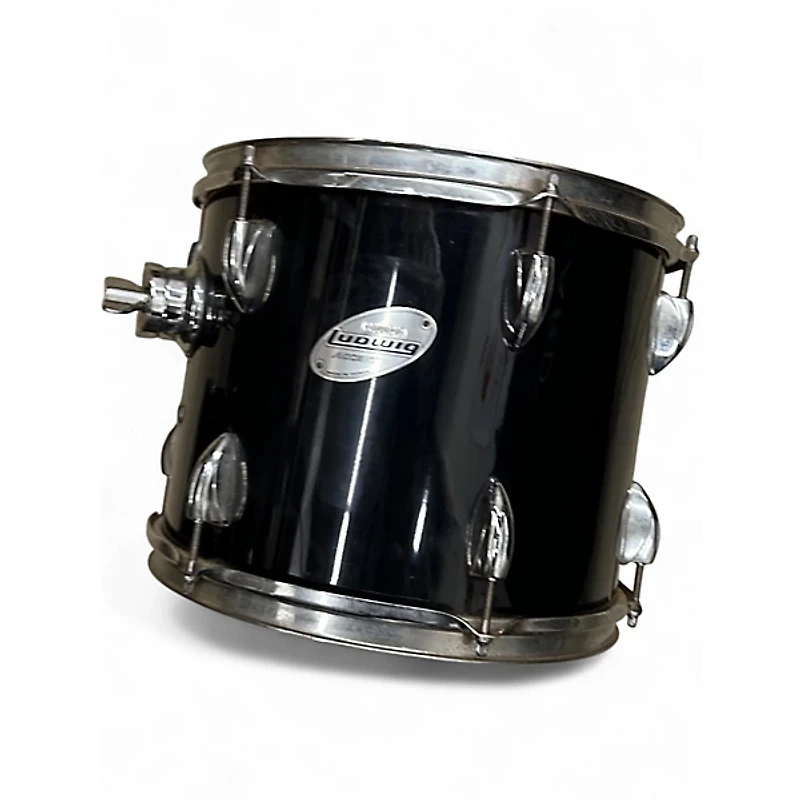 Used Ludwig 5 Piece Accent Black Drum Kit