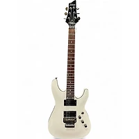 Used Schecter Guitar Research C1 FR White Solid Body Electric Guitar
