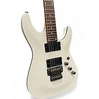 Used Schecter Guitar Research C1 FR White Solid Body Electric Guitar