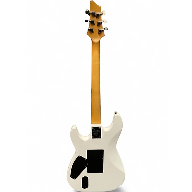 Used Schecter Guitar Research C1 FR White Solid Body Electric Guitar