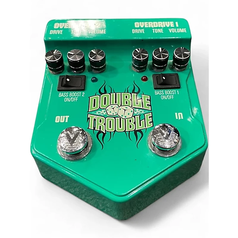 Used Visual Sound V2DT Double Trouble Dual Overdrive Effect Pedal