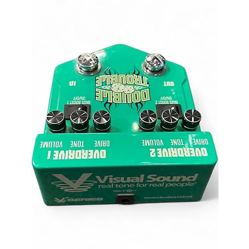 Used Visual Sound V2DT Double Trouble Dual Overdrive Effect Pedal