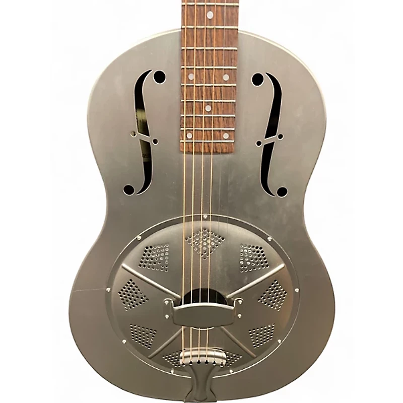 Used Regal RC-43 BRUSHED METAL Resonator Guitar