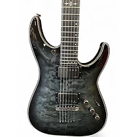 Used Schecter Guitar Research Hellraiser C1 Hybrid Trans Black Solid Body Electric Guitar