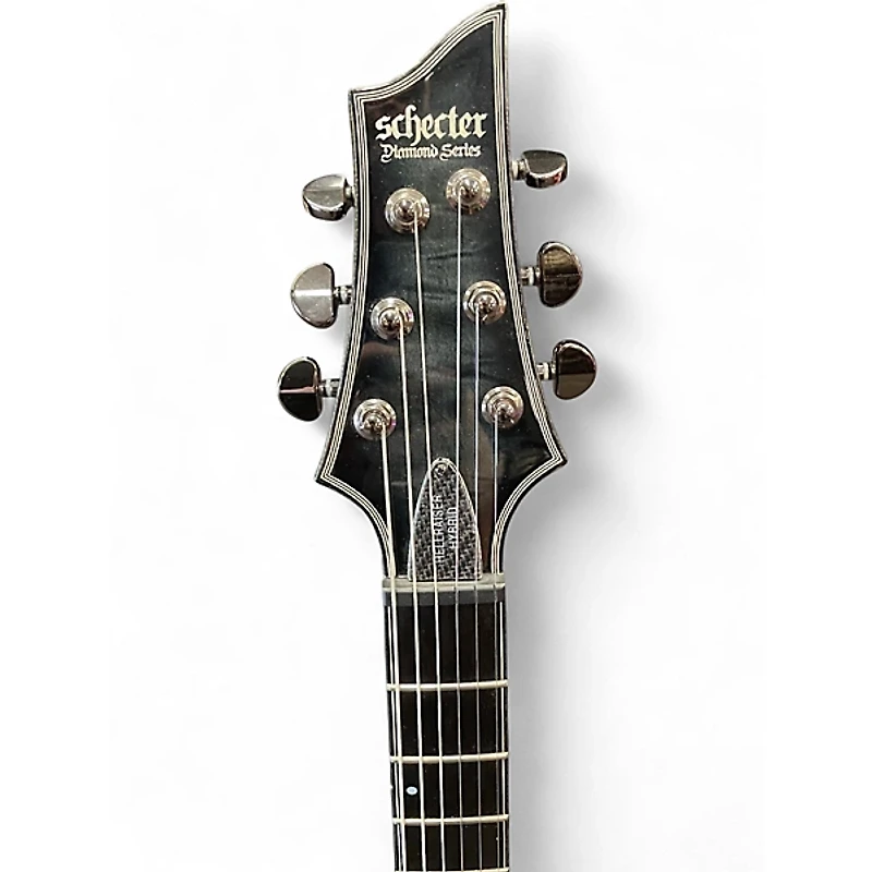 Used Schecter Guitar Research Hellraiser C1 Hybrid Trans Black Solid Body Electric Guitar