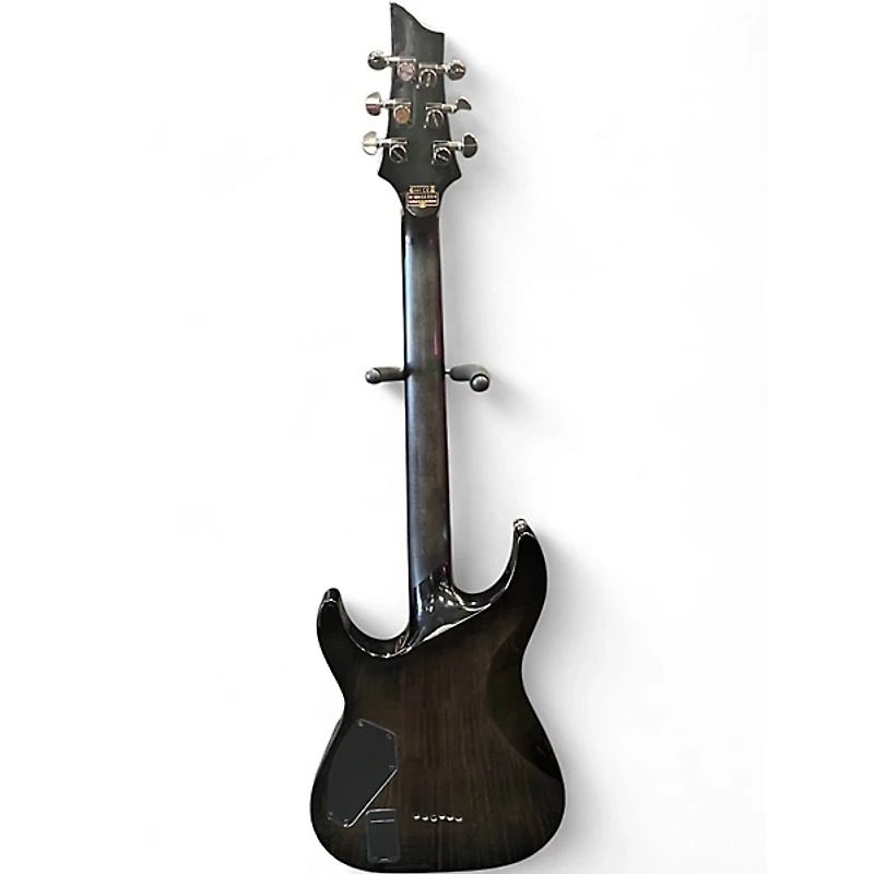 Used Schecter Guitar Research Hellraiser C1 Hybrid Trans Black Solid Body Electric Guitar