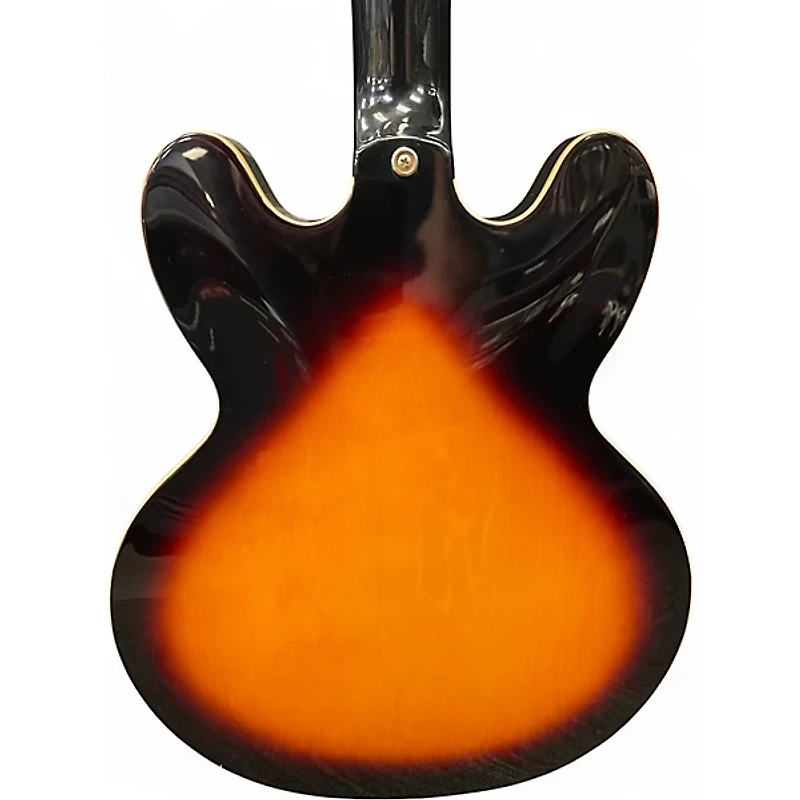 Used Epiphone Sheraton II Left Handed Sunburst Hollow Body Electric Guitar