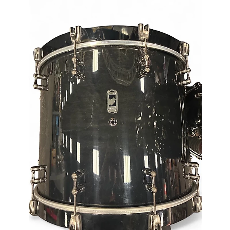Used Mapex 5 Piece Black Widow Black Panther Series Black Drum Kit