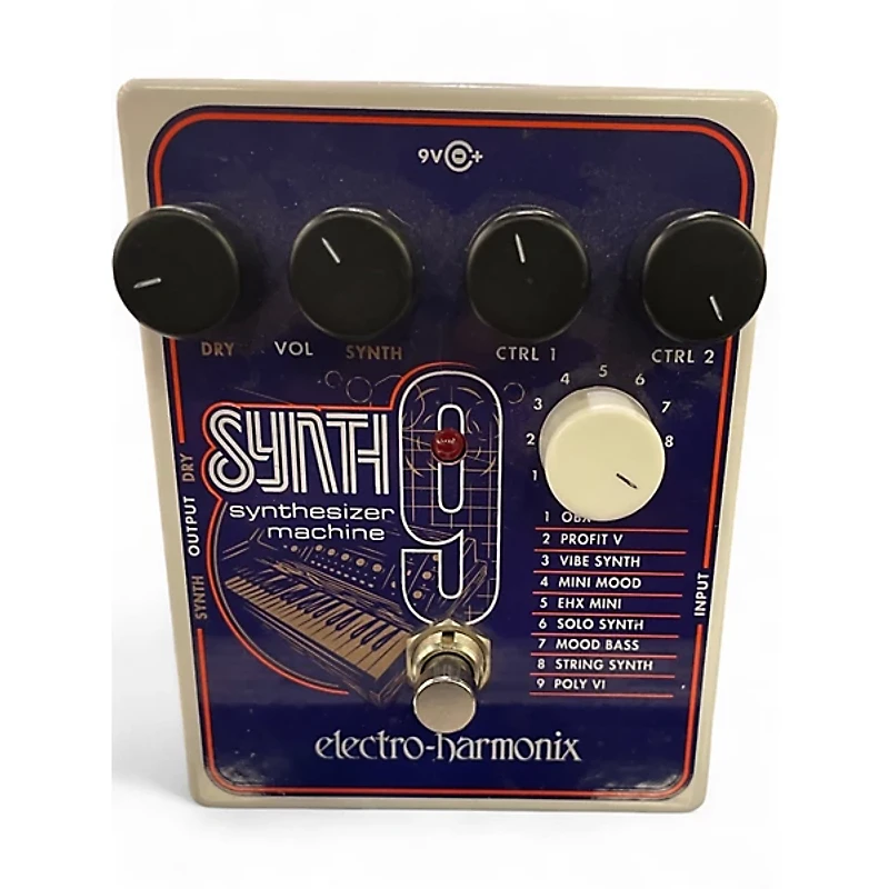 Used Electro-Harmonix SYNTH9 Synthesizer Effect Pedal
