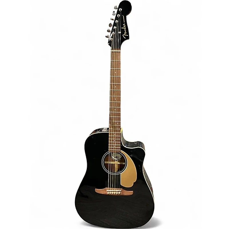 Used Fender Redondo Black Acoustic Electric Guitar