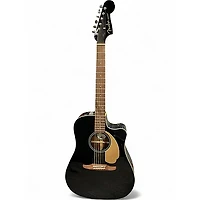 Used Fender Redondo Black Acoustic Electric Guitar