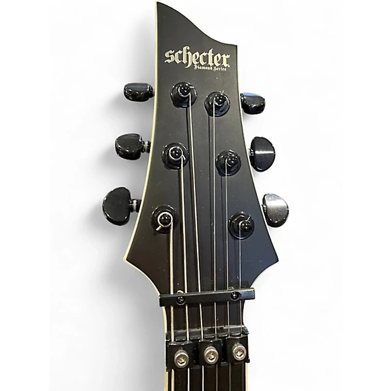 Used Schecter Guitar Research C1 FR-S SLS Elite Evil Twin Satin Black Solid Body Electric Guitar