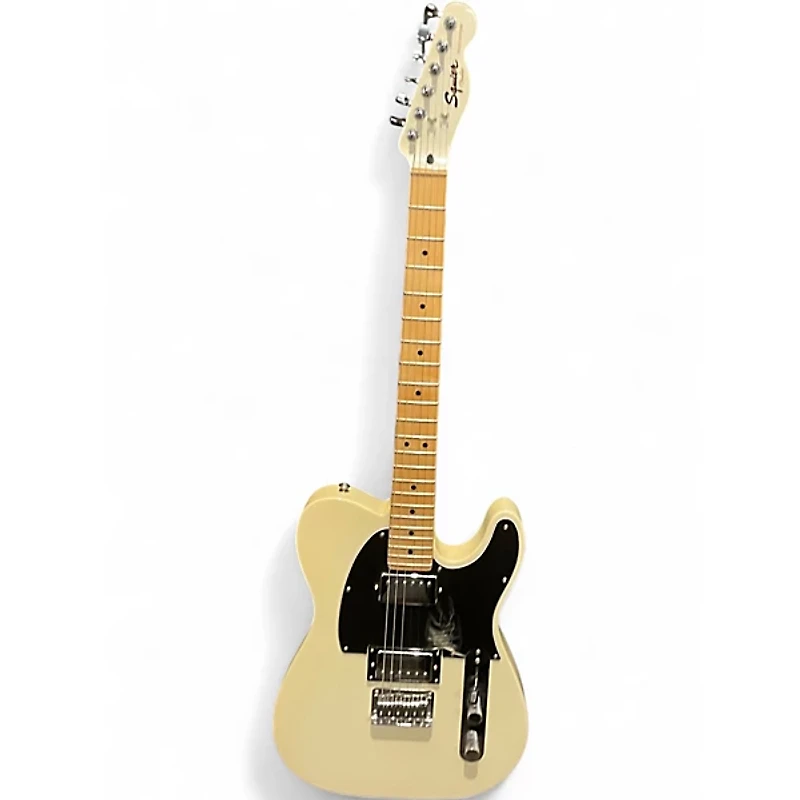 Used Squier Telecaster Classic White Solid Body Electric Guitar