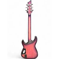 Used 2023 Schecter Guitar Research C1 Platinum Satin Purple Burst Solid Body Electric Guitar