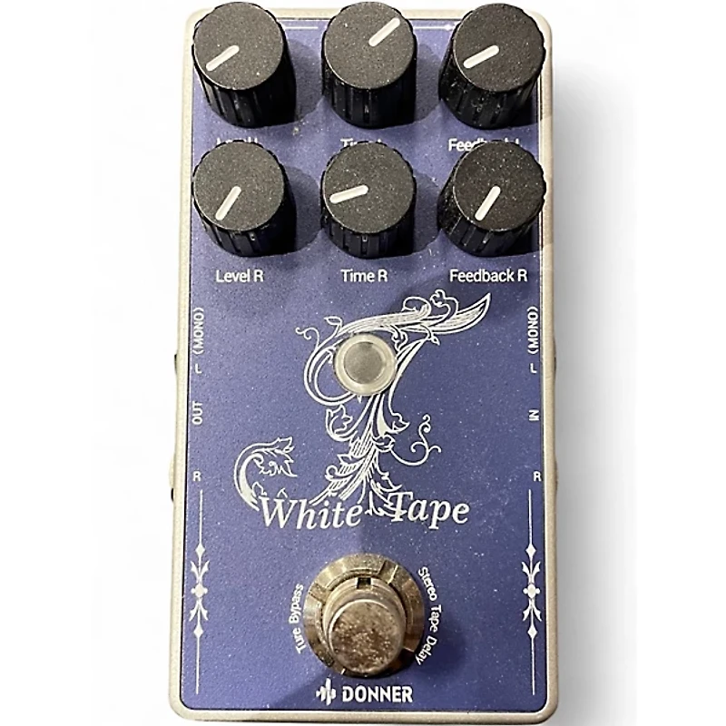 Used Donner White Tape Effect Pedal