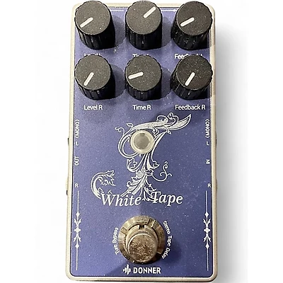 Used Donner White Tape Effect Pedal